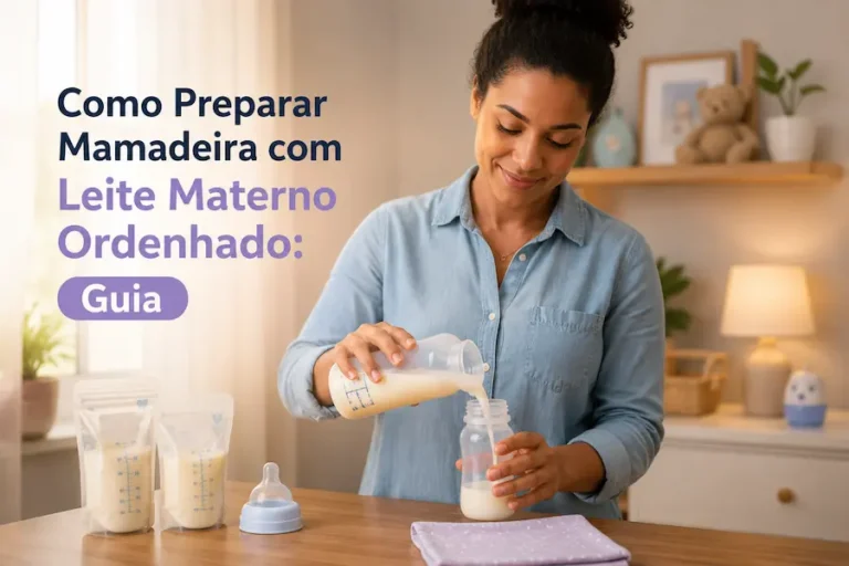Como preparar mamadeira com leite materno ordenhado de forma segura.